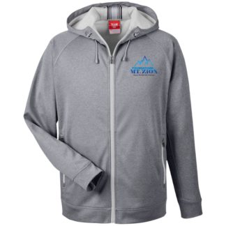 TT38 Men's Heathered Performance Hooded Jacket