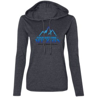 887L Ladies' LS T-Shirt Hoodie